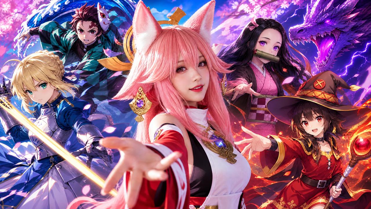动漫cosplay视频展示 - 寸止挑战视频